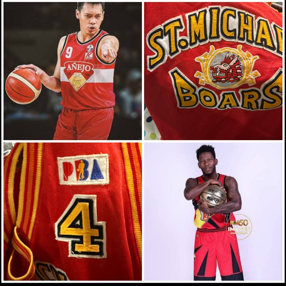 RARE vintage St. Michael Boars PBA Basketball Jersey
